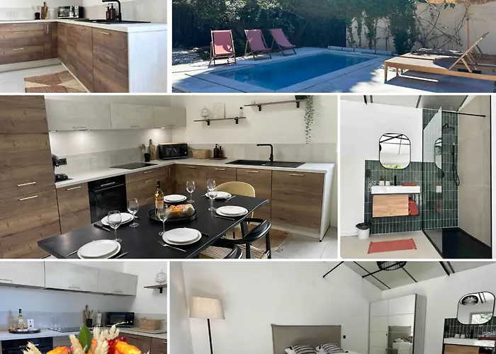 Semesterbostad La Guinguette Sous Les Muriers - Box Gourmande - Piscine - Clim *